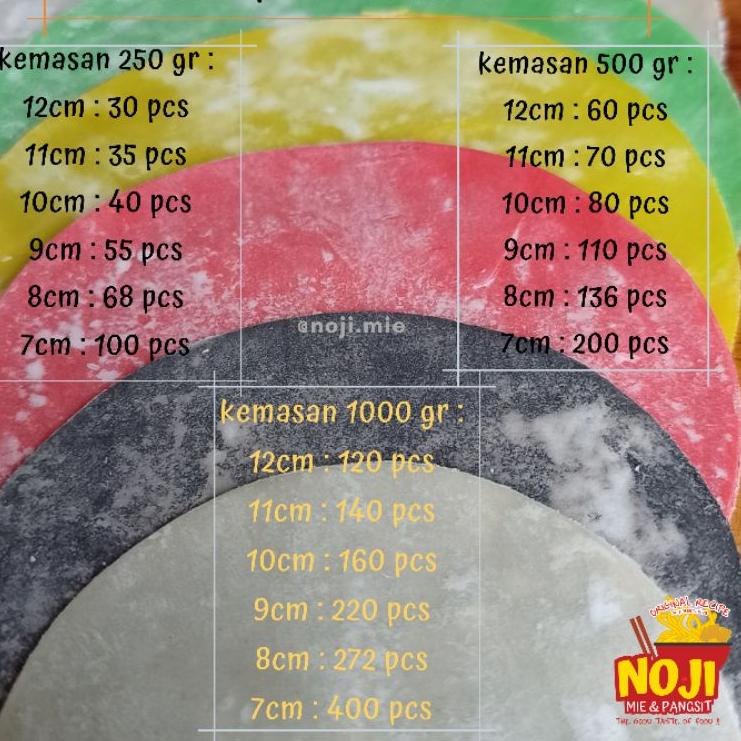 

kodeW2i2H--Kulit dimsum gyoza noji 1kg ukuran 7cm-12cm (bisa pilih ukuran)