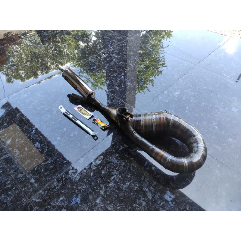 knalpot vespa racing Kanan  FFA /kompetisi DRP Racing Muffler