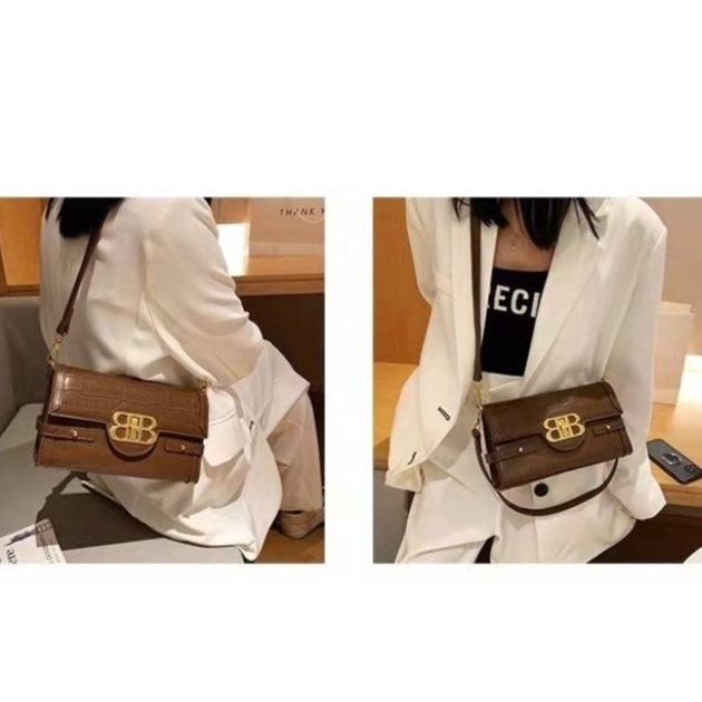 BJ65107 - BEIGE/BLACK/BROWN/COFFEE/GREEN/RED - TAS SLEMPANG WANITA FASHION IMPORT MODIS ELEGAN TERMURAH TERLARIS TERBARU BAGSTORE JAKARTA TAS BATAM ZC5107