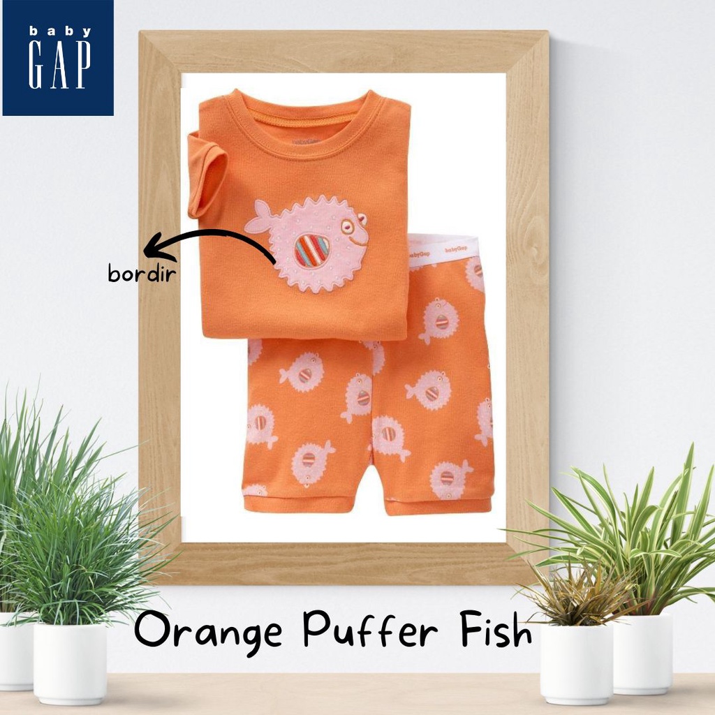 BABYGAP Setelan Anak Orange Puffer Fish