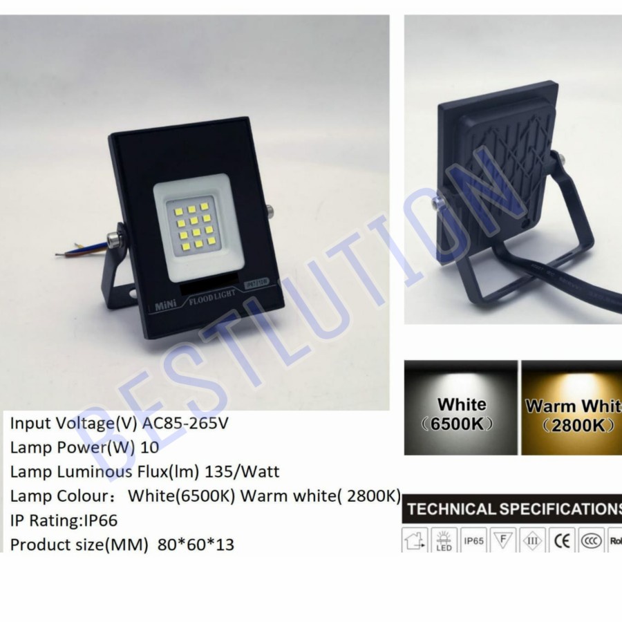 Jual Lampu Sorot Led Watt Body Slim Lampu Tembak Led W Mata Smb