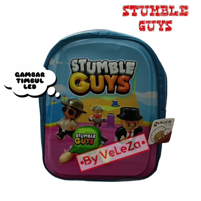 TAS RANSEL TROLI ANAK STUMBLEE GUYS 3D - TAS TROLI