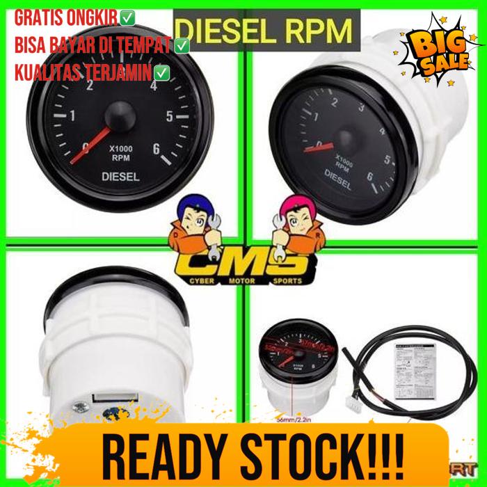 Tachometer Rpm Diesel. Indikator Putaran Mesin Diesel Universal.