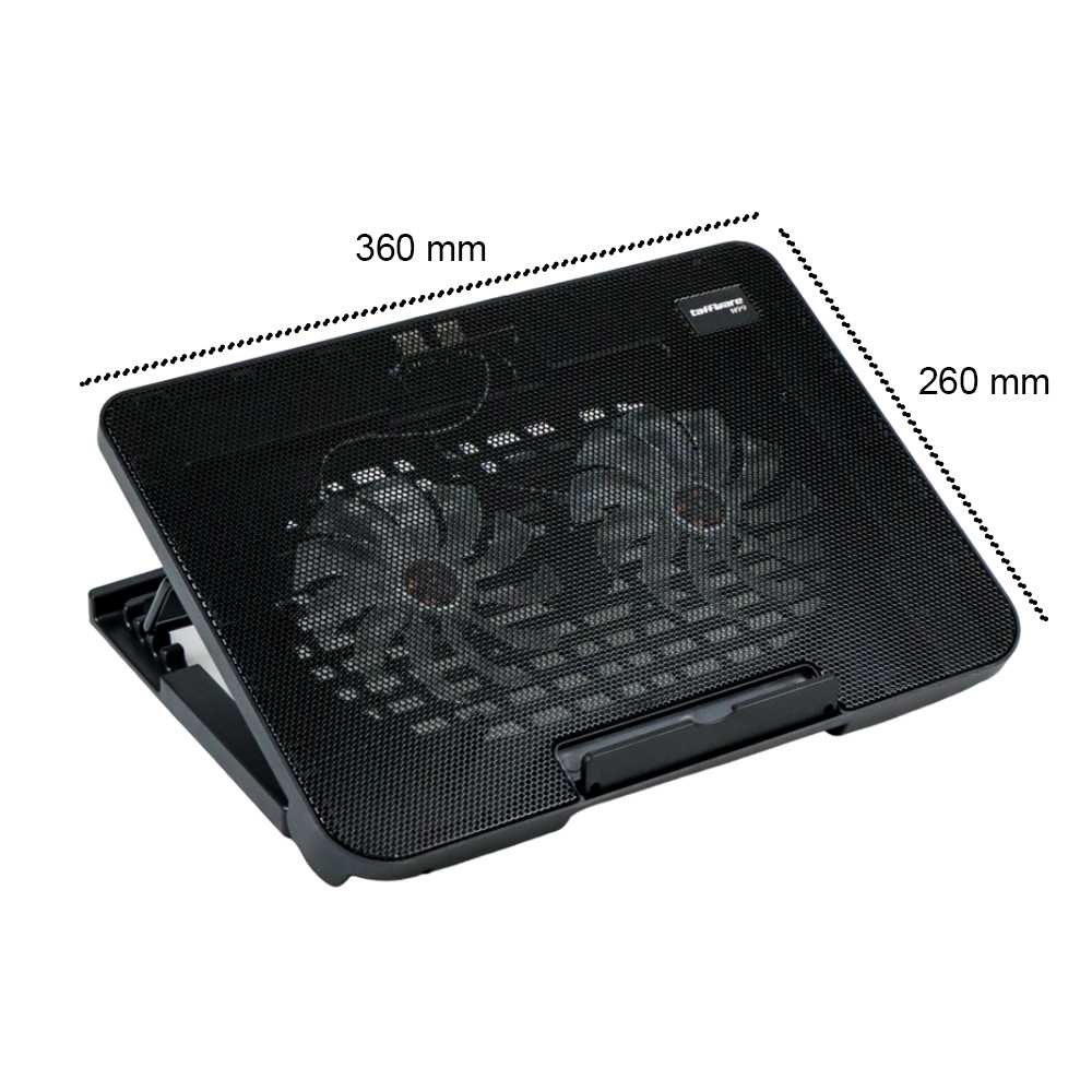 Taffware Cooling Pad Laptop Adjustable Stand 2 Kipas 140mm - N99 kipas laptop kolingped pendingin laptop