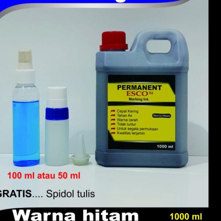 

FREE ONGKIR!Tinta karung esco / tinta spidol permanen hitam 1000 ml|SQ9