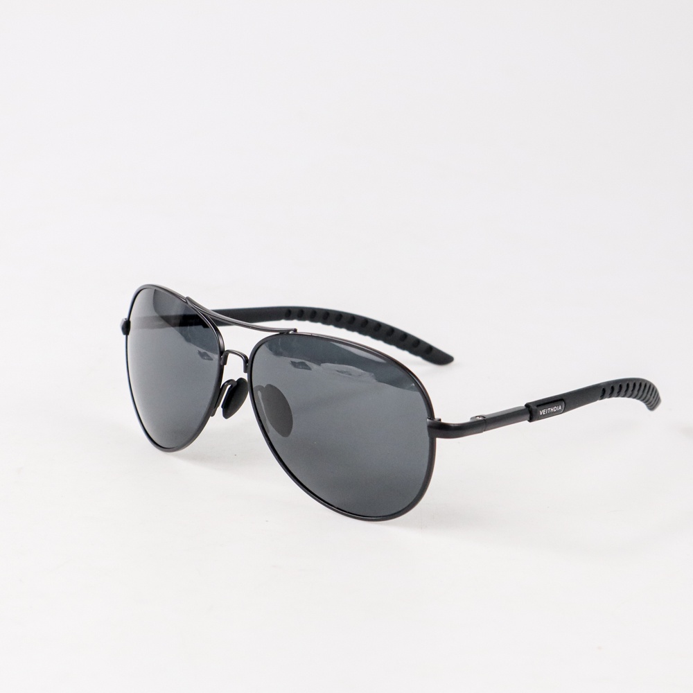 Kacamata Aviator Polarized Sunglasses - OMHAQHBK Black