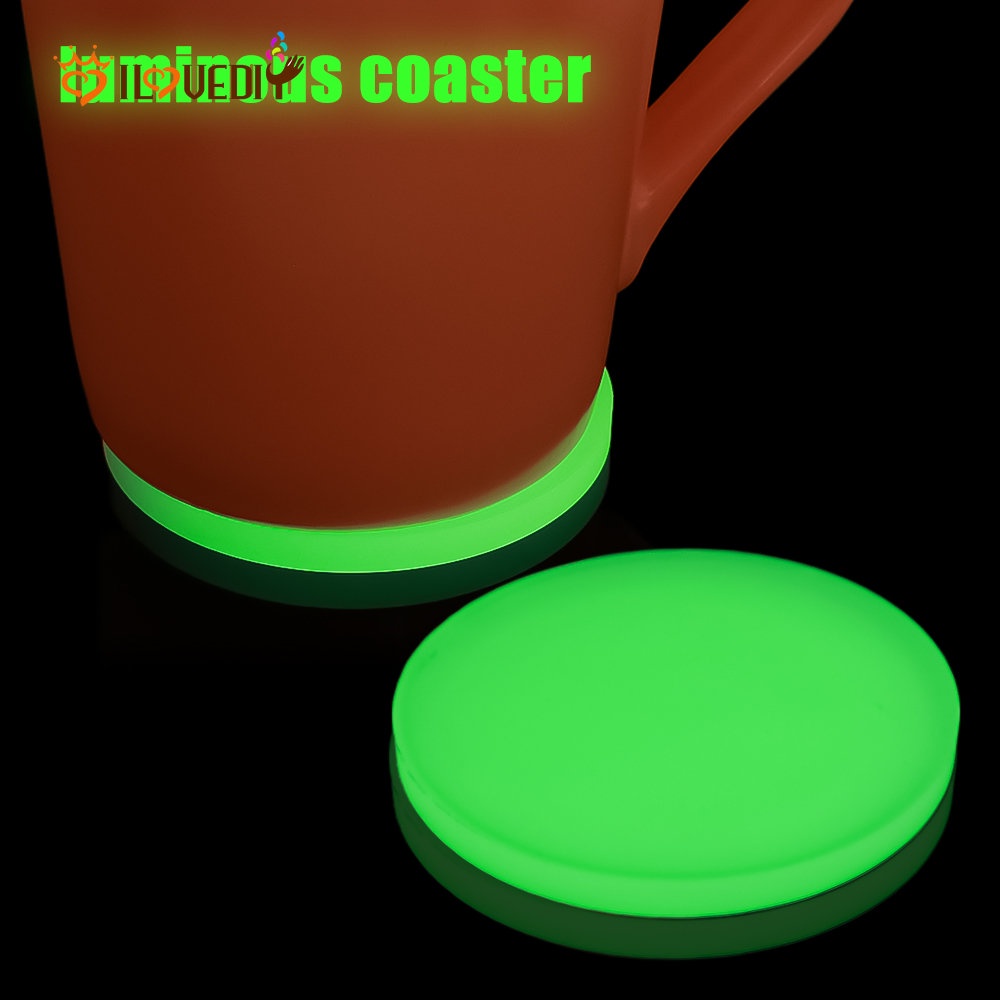 Tatakan Gelas / Botol Minum Luminous Untuk Dekorasi Mobil