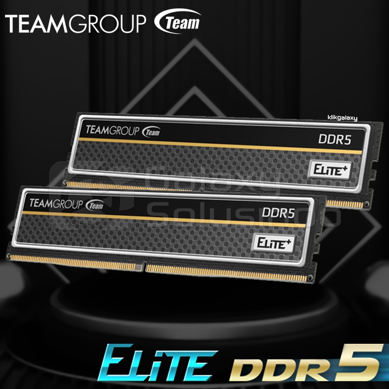 TEAM ELITE PLUS (2x8) 16GB DDR5 kit 4800Mhz - Black Memory RAM