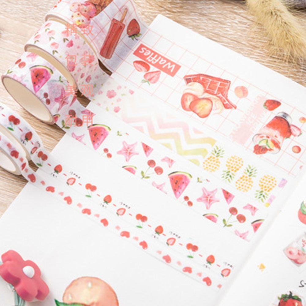 Top 10rolls/Set Washi Tape Siswa Tangan Dekorasi Akun Bahan Scrapbook DIY Stiker