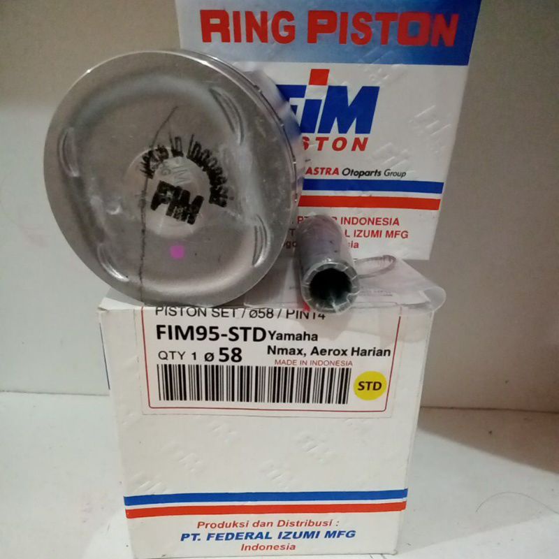 Piston kit Nmax, N-max, Aerox FIM95 Std 58mm Pin 14mm