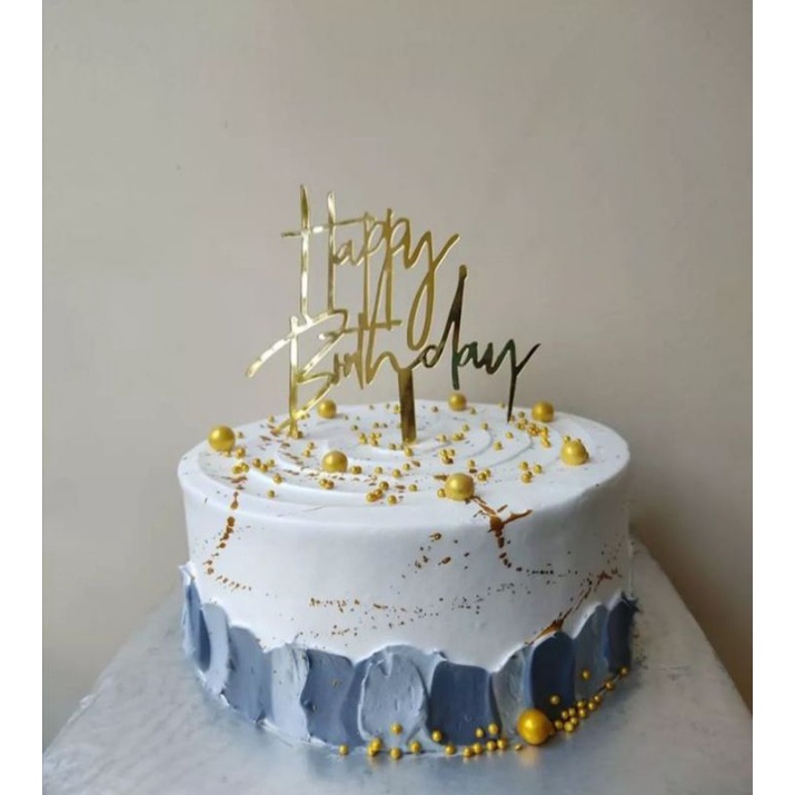 

Simple Elegant Cake Hbd
