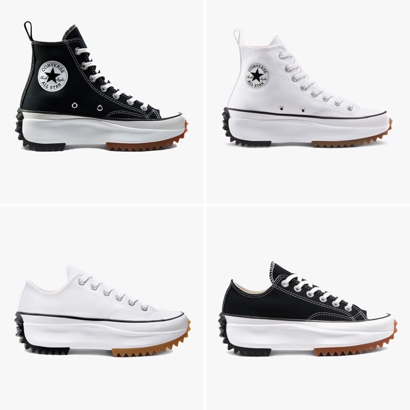 Converse Run Star Hike Hi Sepatu Sneakers Wanita Kasual Trendy Import Made In Vietnam BNIB