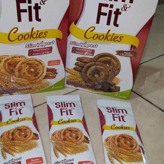 

EXCLUSIVE!( LIMITED STOCK!) Slim & Fit Cookies 1 Box isi 10 Sachets Dark Chocolate Raisin Cinammon|RA3