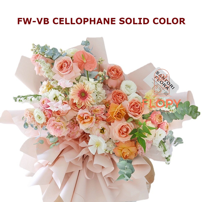 

[5 pcs] FWVB Cellophane Solid Color / Kertas Bunga Solid Color