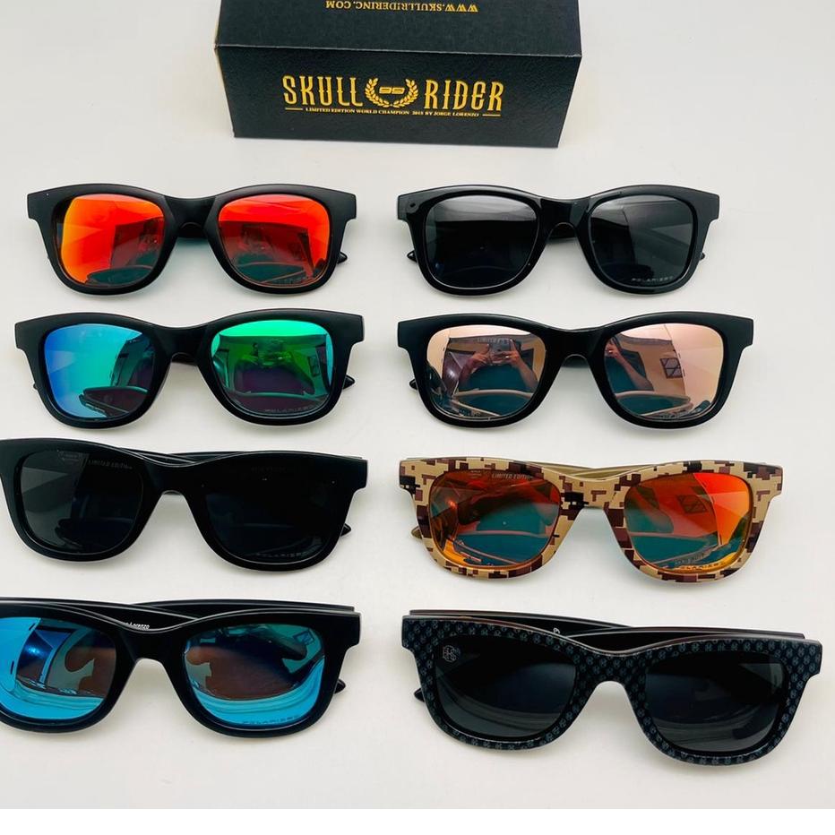 Terbaru !  Ter!! KACAMATA / SUNGLASS PRIA Skull Rider 99 LORENZO BIKER MOTO GP SPECIAL EDITION LENSA