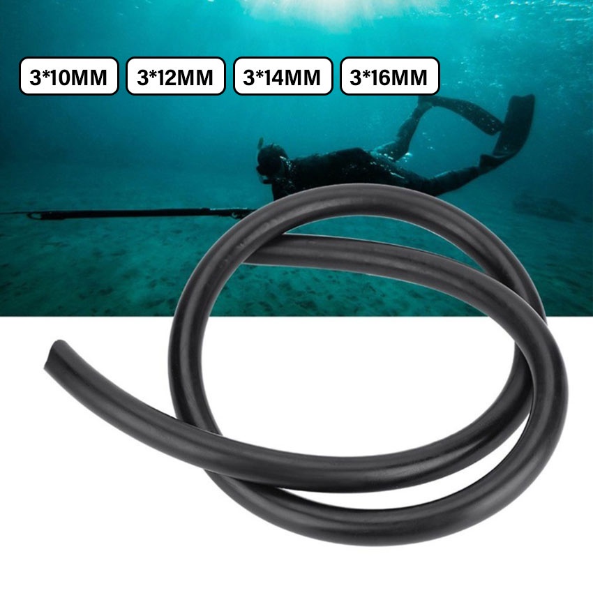 Lyn 1 Meter Rubber Speargun Spearfishing 10Mm/12Mm/14Mm/16Mm Karet Tembak Panah Ikan