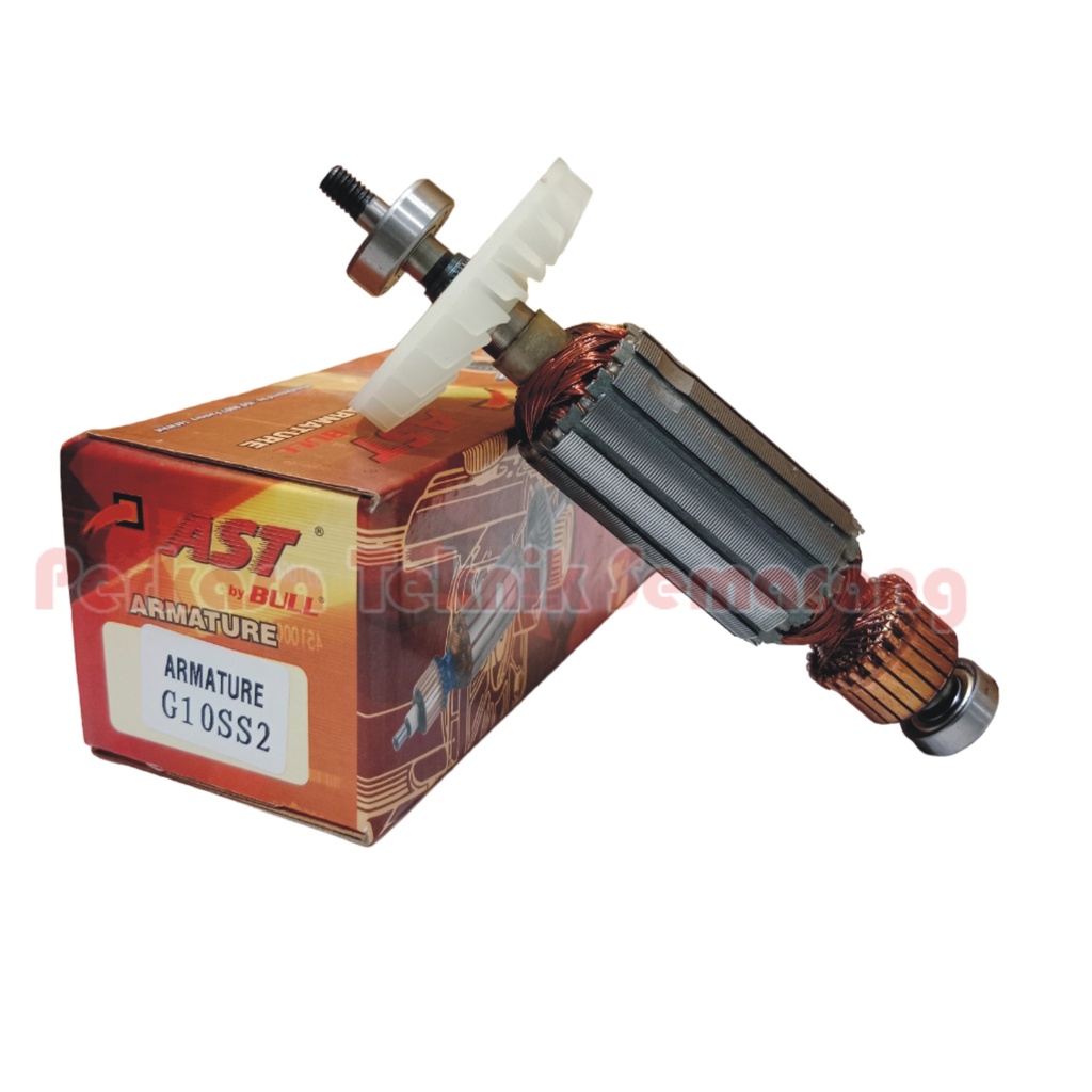 AST Armature Angker Rotor Gerinda 4 inch G 10SS2 MOD. Hitachi G10SS2