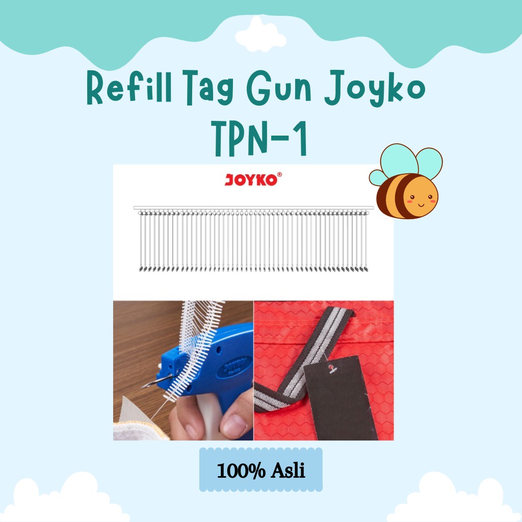 

[PAK] TAG LABEL JOYKO TPN-1 / TAG PIN ISI REFILL TAG GUN (5000 PCS)