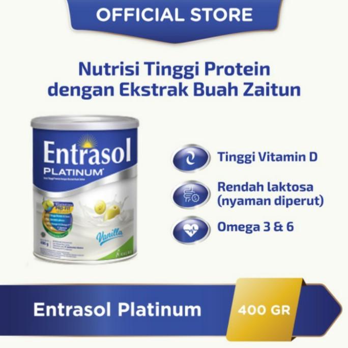 

[ COD ] entrasol platinum 400 gr vanila lansia