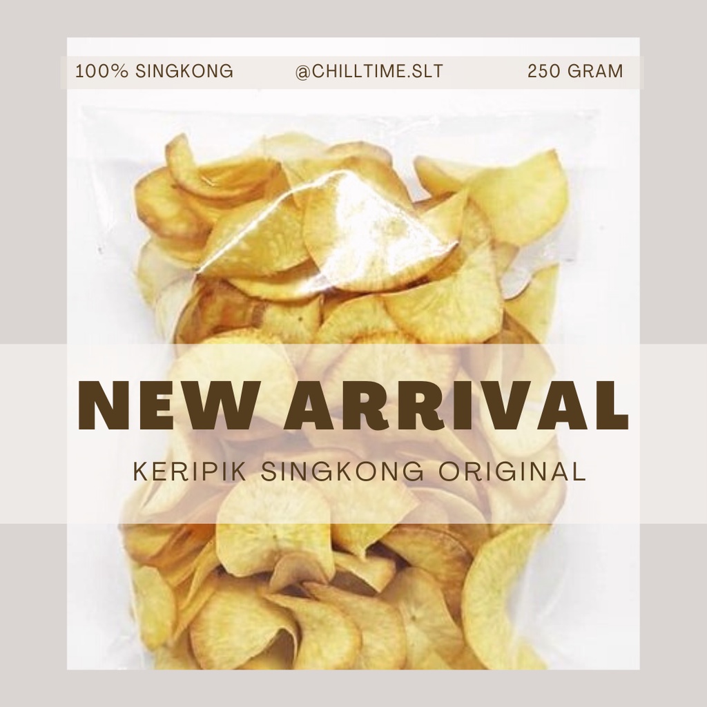 

Keripik Singkong Original Asin / Asli Singkong 150g