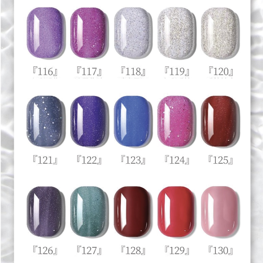 (101-127) ROSE ABOUT Kutek Glitter UV Premium Gel Halal Cat Kuku Polish 7.3 ml KU045