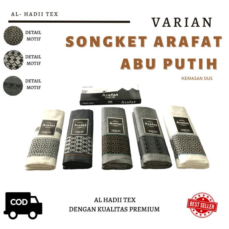 Sarung tenun songket kemasan dus