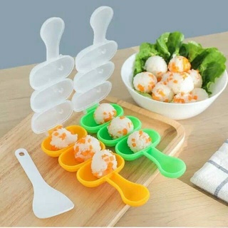 Rice Ball Shaker Bento / Cetakan Nasi Kepal Bulat FREE Centong Nasi