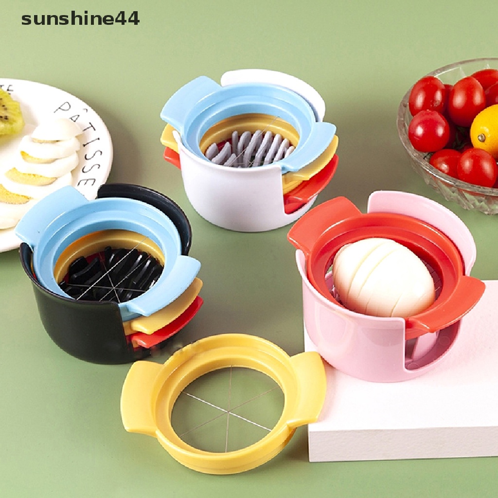 Sunshine 1 Set Alat Pemotong Telur 3 In 1 Untuk Dapur