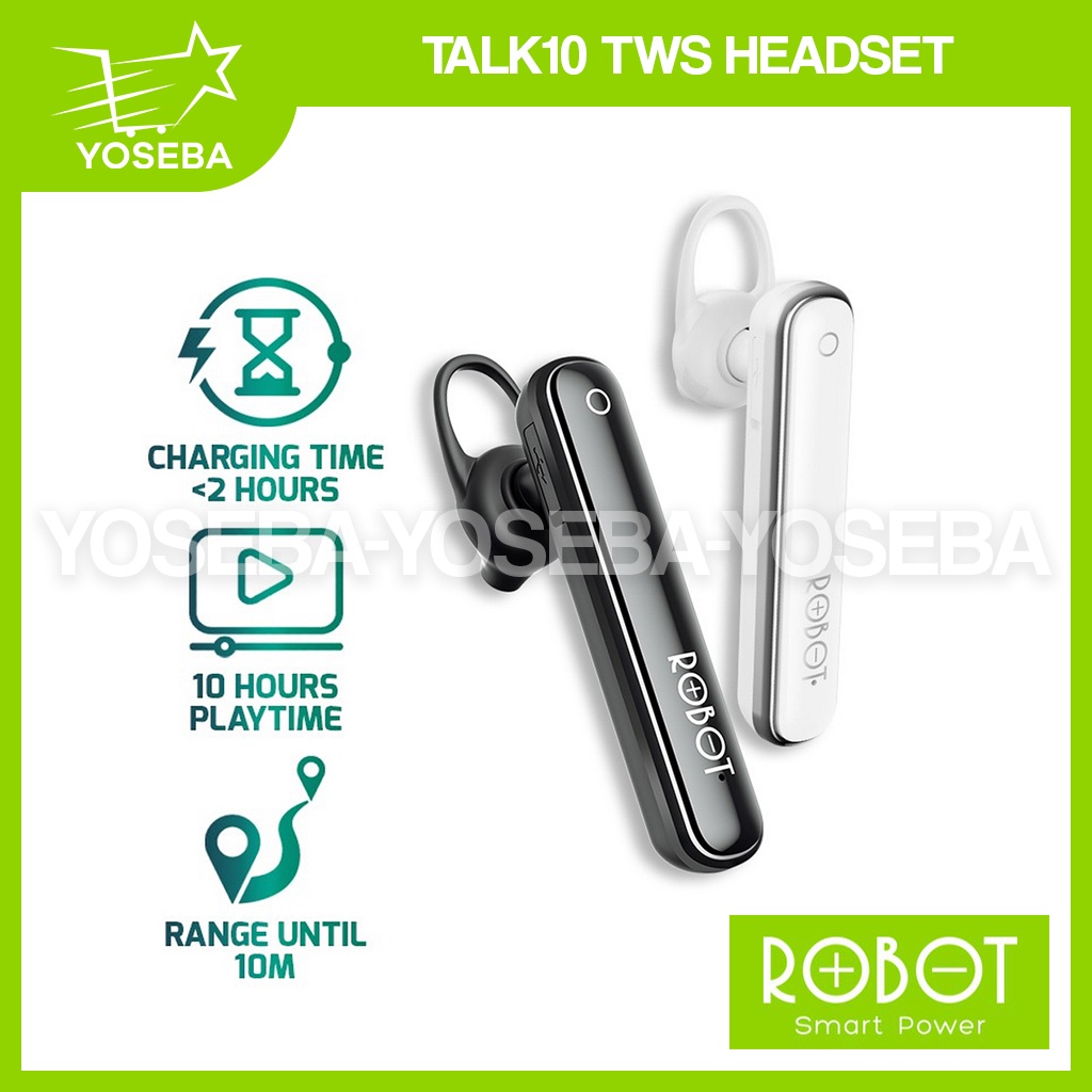 Robot Talk10 Bluetooth Earphone Android iPhone Original