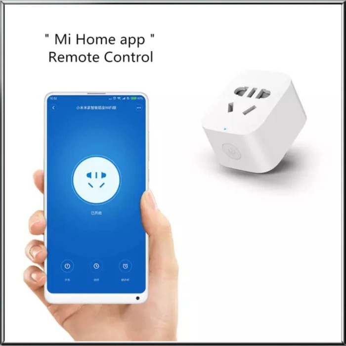 Mijia Smart wifi socket Standar Plug Home switch Colokan Listrik