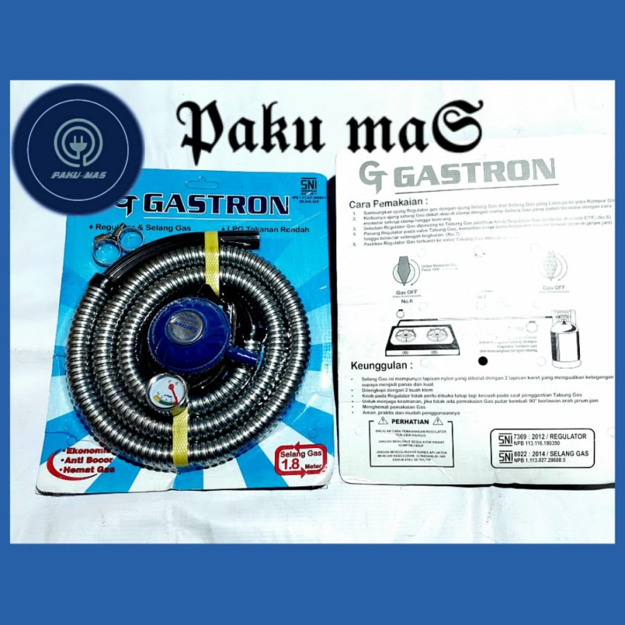selang regulator gastron sni