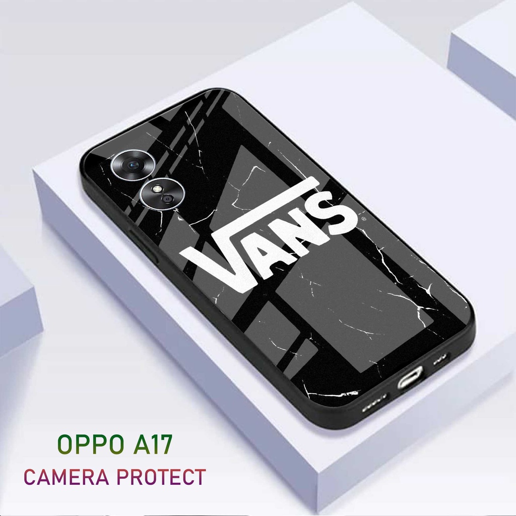[N65] Softcase Glass Kaca Oppo A17 - Case HP Oppo A17 - Casing HP Oppo A17