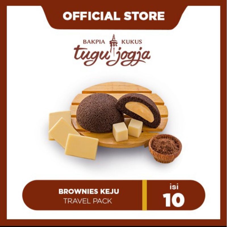 

Bakpia Kukus Tugu Jogja varian rasa Brownies Keju