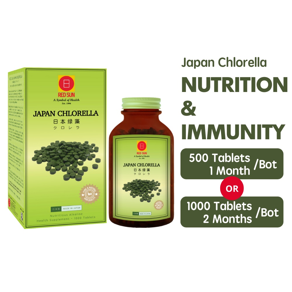 Jual Redsun Japan Chlorella Tablets Antioksidan Pencernaan Kesehatan