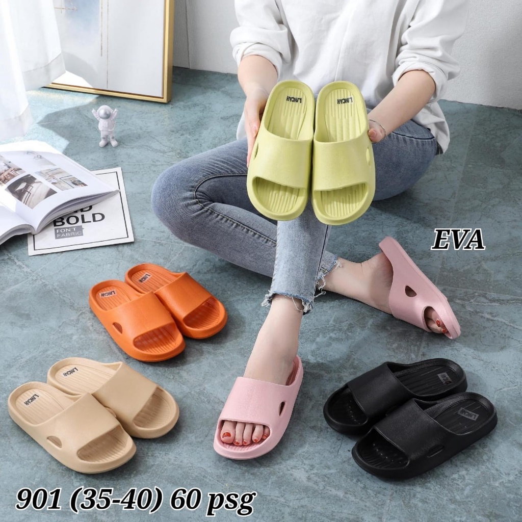 Sandal Selop Jelly Wanita Import Eva Minisoo Korea Size 35-40
