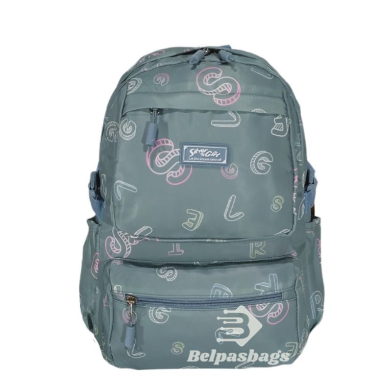 BLB- ransel silvergirl perempuan tas sekolah laptop 70519