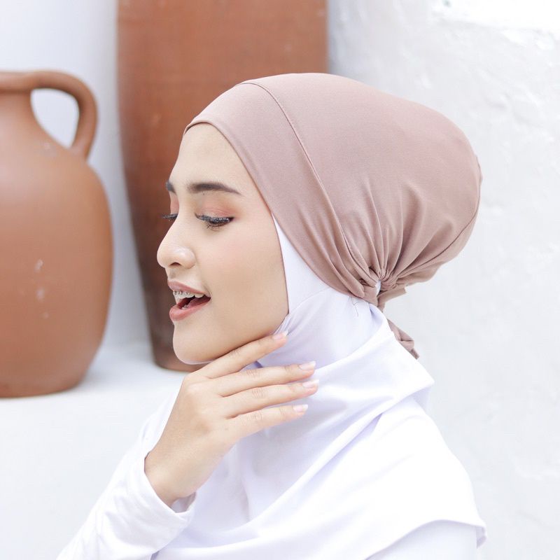 CIPUT BASIC TALI BAHAN JERSEY/ CIPUT JILBAB JERSEY TALI / CIPUT JILBAB WANITA