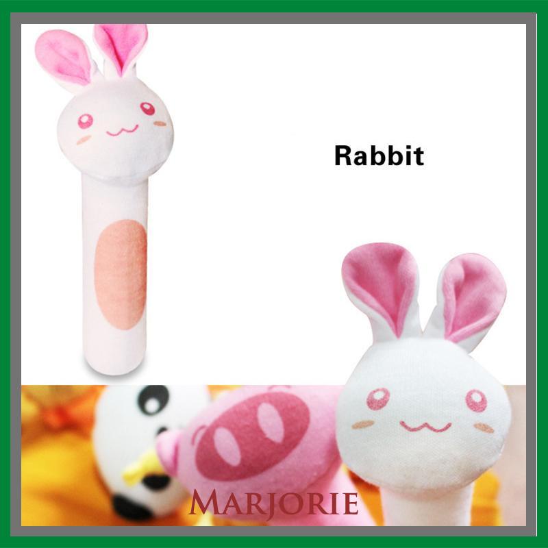 Mainan Bayi /Animal Rattle- Plushie Doll/ Mainan Bayi rattle stick / Mainan Tangan Bayi-MJD