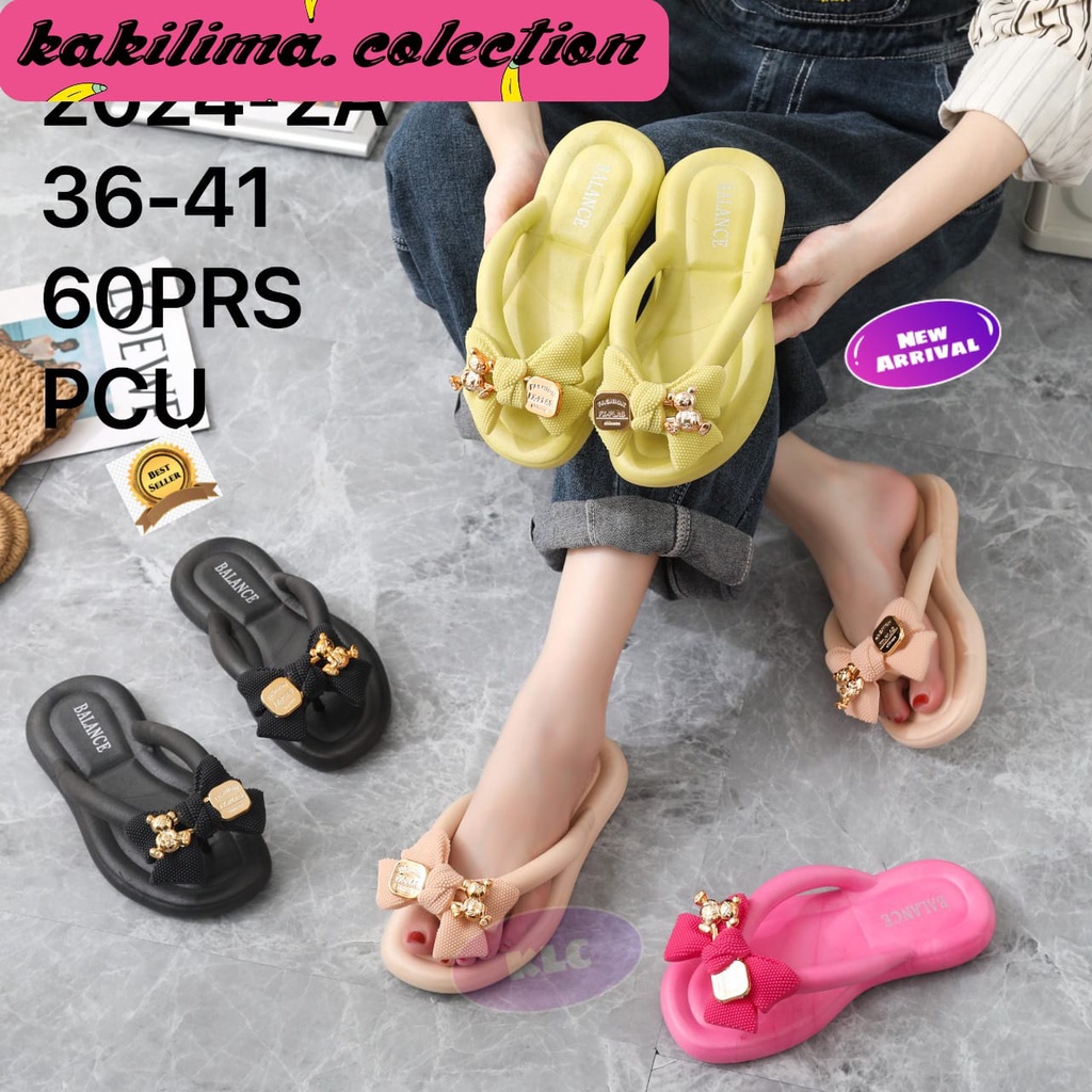 sandal jepit jelly perempuan sandal karet korean 9001