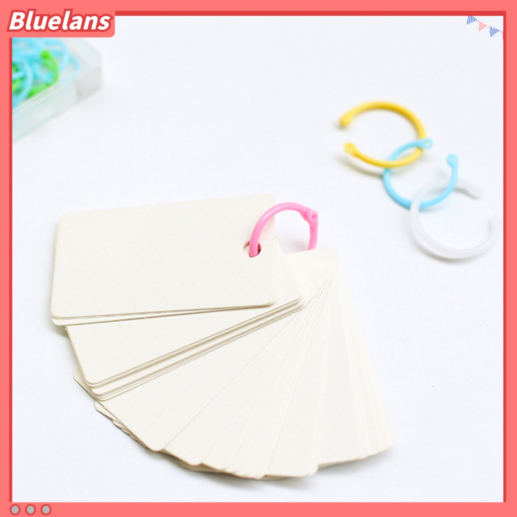 30 Pcs Alat Holder Cincin Pengikat Lubang Coil Binder Bahan Plastik Warna Permen Untuk Loose Leaf