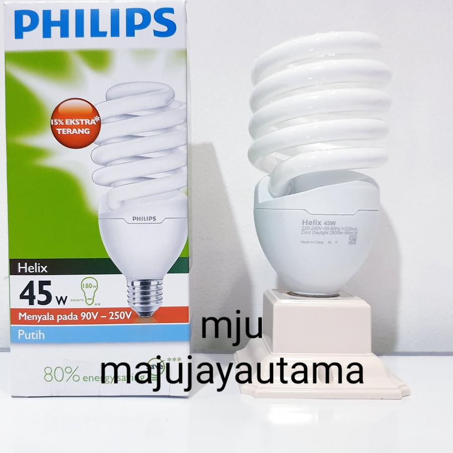 Diskon✔️Lampu philips helix tornado 35 watt, 45 watt, 55 watt putih|SQ9