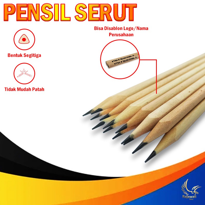 

Pensil Hotel Model Segitiga Serut Murah isi 100 pcs