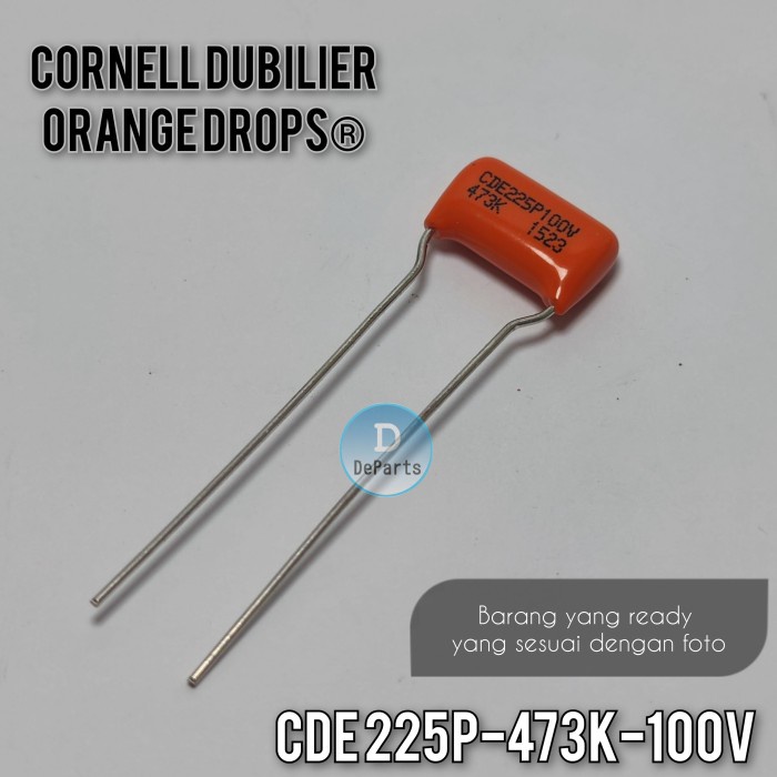 Kapasitor Capacitor Sprague Orange Drop Sbe 715P 473J 0.047 200V