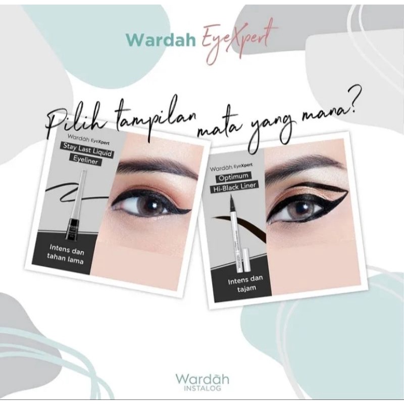 Wardah eyeliner liquid&pen