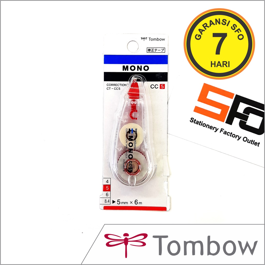 

Correction Tape Tombow CT-CC / CC5 Transparan - SFO Semarang Official