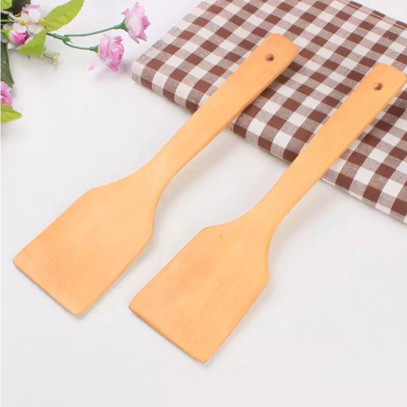 Sutil Sodet Spatula Kayu Bambu Sutil Masak Anti Lengket Tahan Panas Wooden Bamboo Spatula TERMURAH TERLARIS