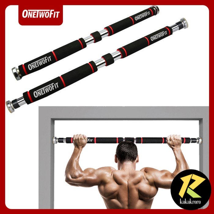 Onetwofit Pull up bar alat olahraga rumahan fitness gym