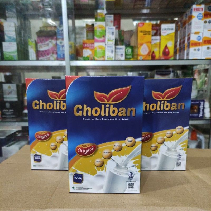 

Gholiban Susu Etawa Campuran Susu Bubuk Dan Krim Bubuk 200gr