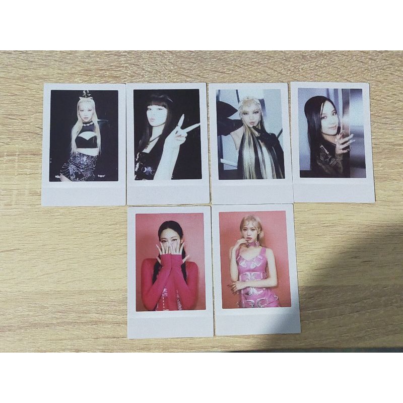 Blackpink Born Pink photocard pc polaroid Jisoo Jennie Rosé Lisa