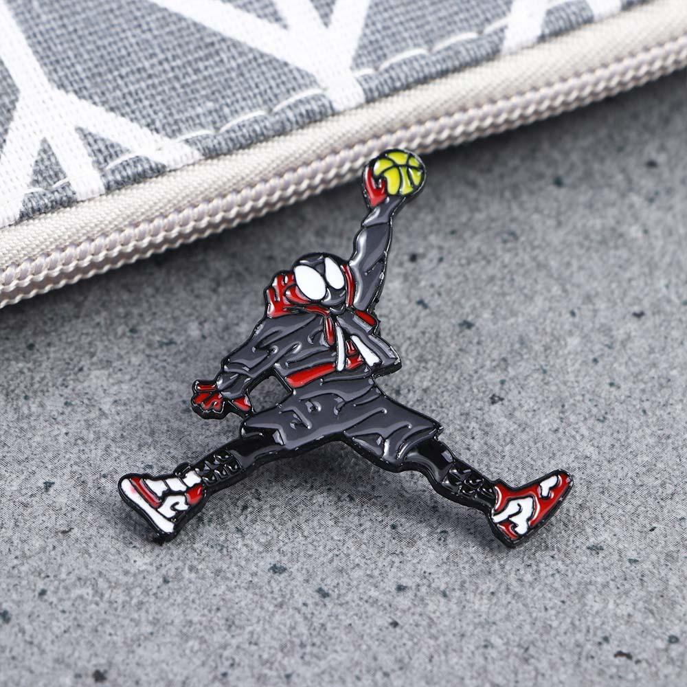 [Elegan] Lucu Bros Lucu Kartun Aksesoris Perhiasan Kerah Bros Spider Travel Commemorative Enamel Pin